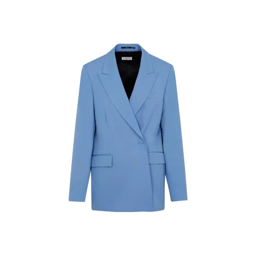 DRIES VAN NOTEN SS23 Бизнес-костюм Пальто Женское Светло-синий