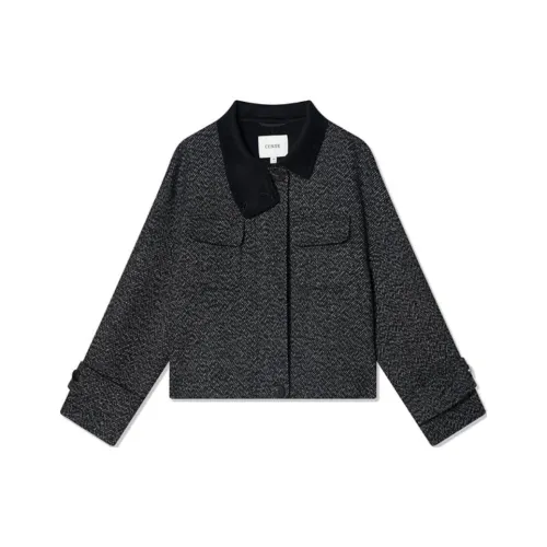 COVERINS Куртки Пальто Женские Угольный Серый