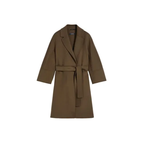 'S MAX MARA' Пальто Женское Серый Зеленый