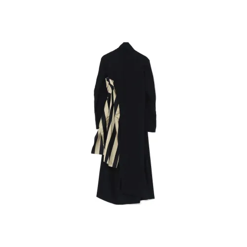 Yohji Yamamoto Черное Женское Пальто
