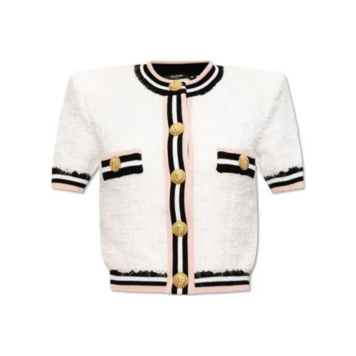 BALMAIN Белый Женский Трикотаж