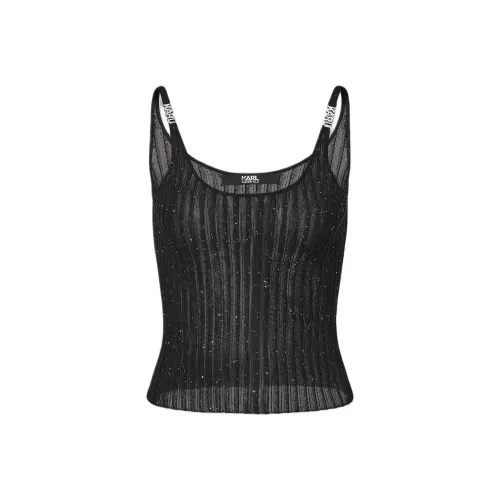 KARL LAGERFELD SS25 Топ на бретелях Женский Черный