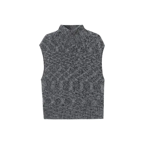 SOON FLOWER Трикотаж Жилет Женские Фотиния Серый