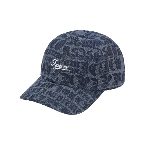 Supreme Полиэстер Смесь Кепки Унисекс Розовый Черный Синий Красный Темно-синий Коричневый