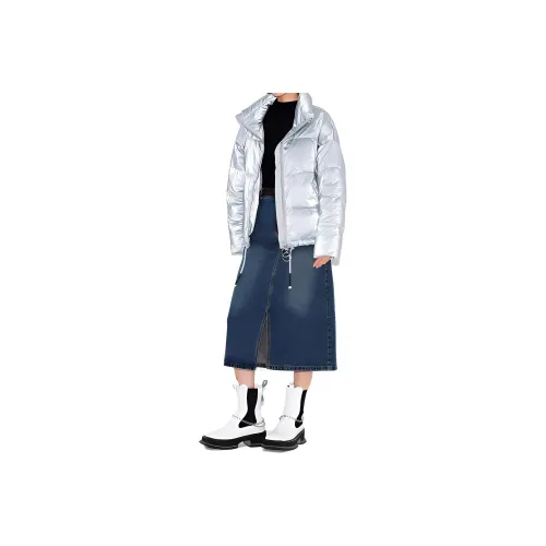 MASFER.SU Пуховик Женская Серебряная