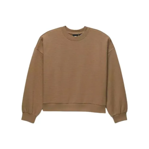 Vans SABINE Loose Jacquard CREW SWEATSHIRT Женские Коричневый