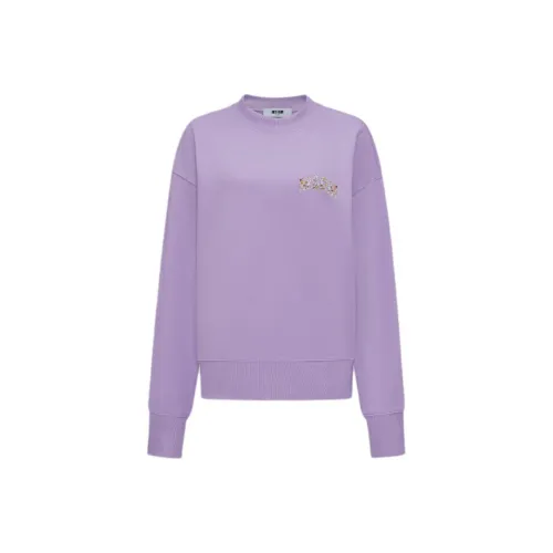 MSGM Фиолетовые Женские Свитшоты