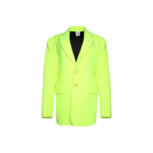 Vetements Зеленый Женские Офисные Костюмы