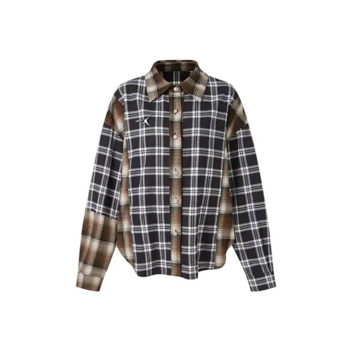 LA.F LAFREEDOM Кофейная клетка Женские Куртки