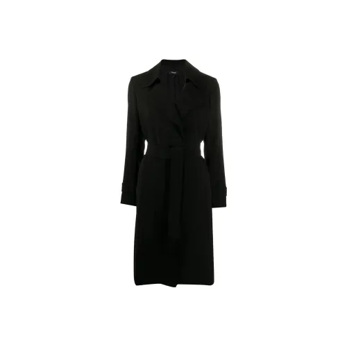 THEORY Черное Женское Пальто