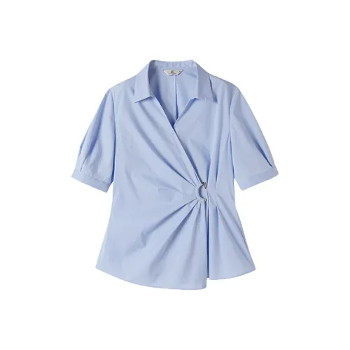 XIANGYING Синий Женская Рубашка
