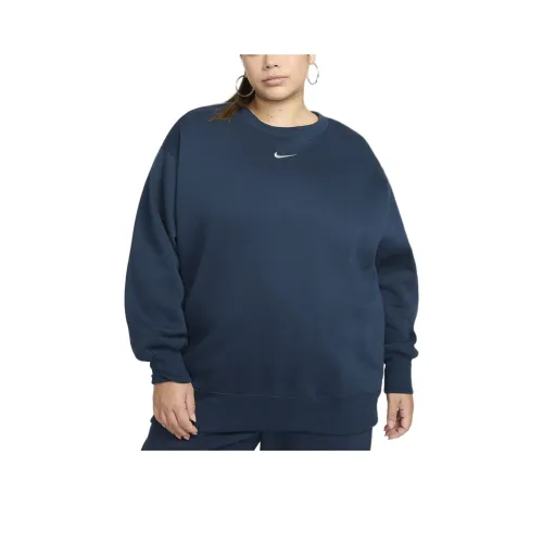 nike Sportswear Phoenix Fleece Толстовка Женская Морской Синий