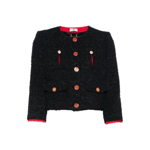 Elisabetta Franchi SS24 Куртки и Пальто Женские Черный