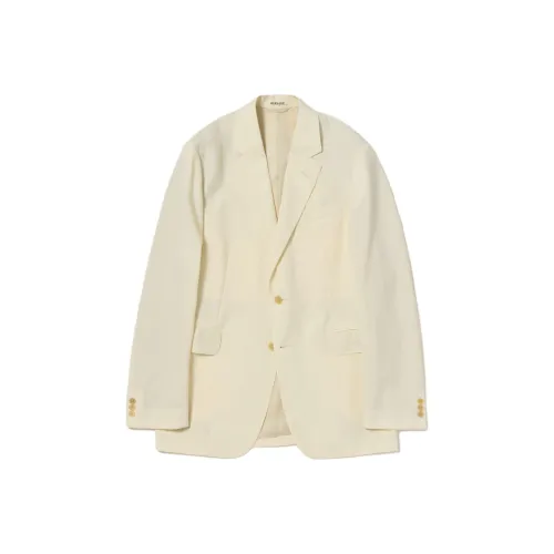 Auralee SS25 Куртки Пальто Женские Айвори Белый