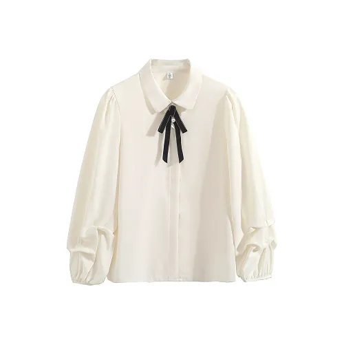 MISTVB Абрикос Женские Рубашки