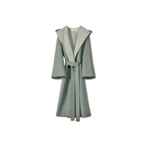 LOEWE Хаки зеленый Женское пальто