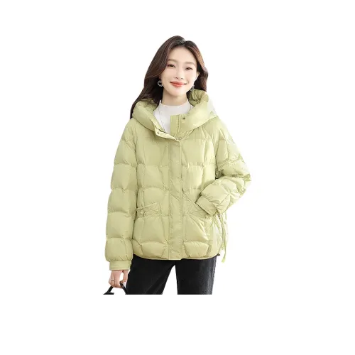 Cypress House Пуховик Женский Светло-Зеленый