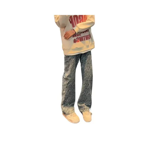 Weles Светло-синие Унисекс Джинсы