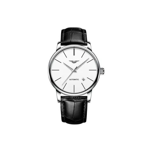 GUANQIN Автоматический Механический Механизм Мужские Часы 39 мм Черный