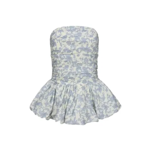 ABBY GODDESS Без бретелек Топ Женский Синий