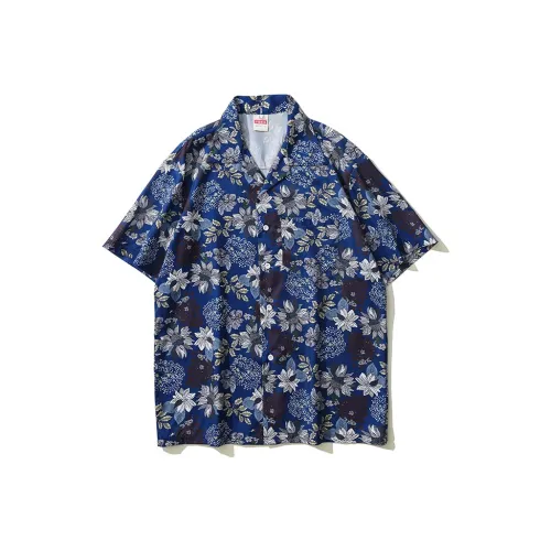 BEAR UNION Синие Унисекс Рубашки