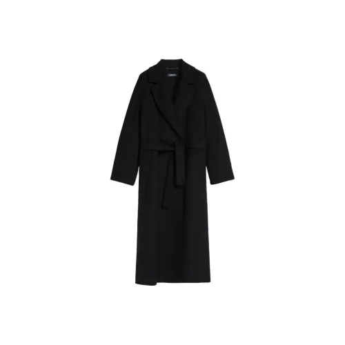 'S MAX MARA Черное Женское Пальто