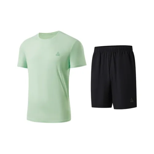 PEAK Повседневная спортивная одежда Мужская Белый Зеленый