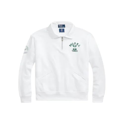 Polo Ralph Lauren Wimbledon Tennis Open Collection SS24 Свитшот Женский Фарфорово-белый