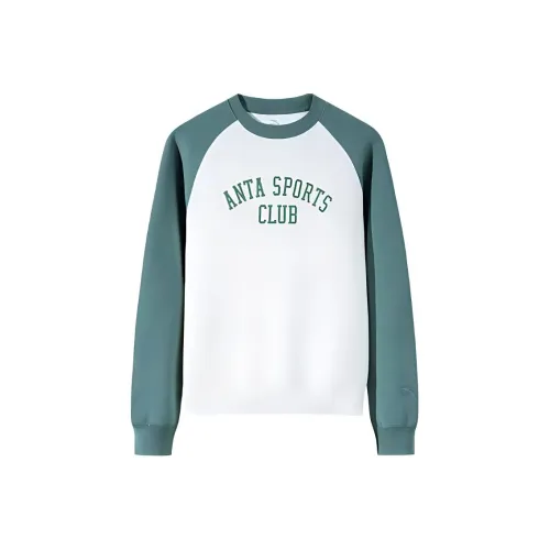 ANTA Life Collection Толстовка Женская Айвори Белый Дерево Зеленый