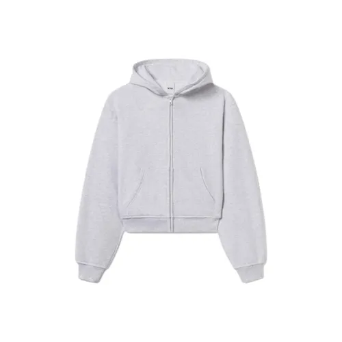 Khy SS24 Drop 003 Флис Zip Толстовка с OVERSIZED Капюшон Толстовка Женская Меланжевый GREY Светлый Фотиния Серый