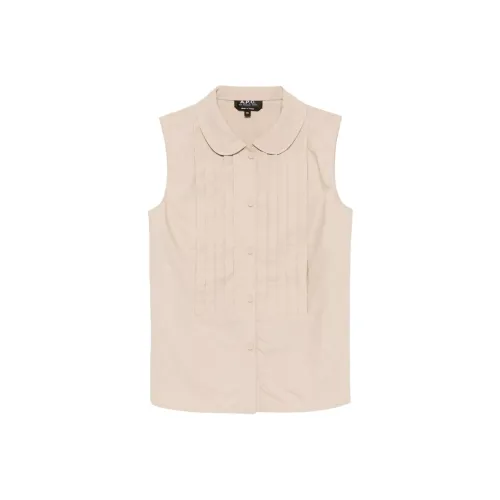 A.P.C Рубашка Женская Светлый Бежевый