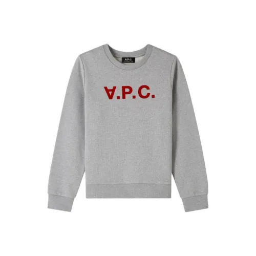 A.P.C SS24 Свитшот Женский Светло-Серый