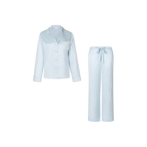 SILKY MIRACLE Пижамный комплект Женские Рассвет Синий Одежда Наборы