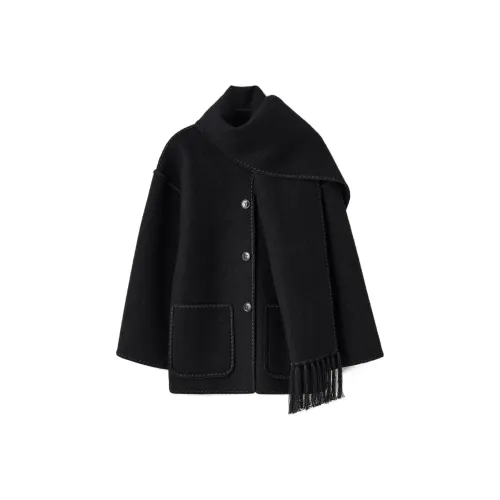 TOTEME Черное Женское Пальто