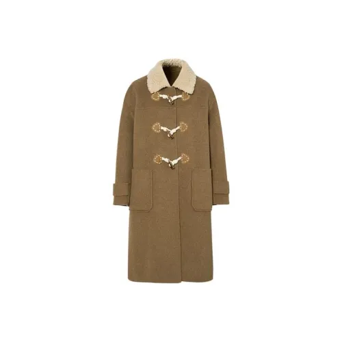 SEIFINI Оливково-зеленое Женское Пальто