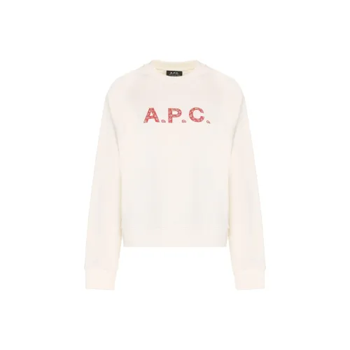 A.P.C Белый Женские Свитшоты