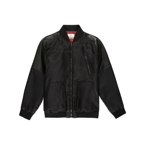 BALLY Бейсбольный воротник Облегающий Длинный рукав Куртка Женская Черная