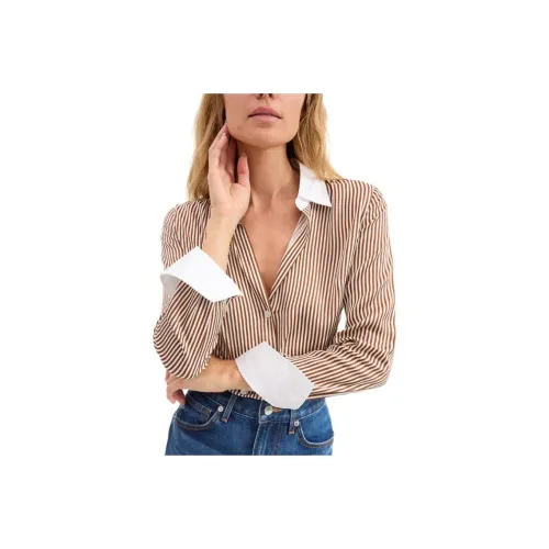 Veronica Beard Рубашка Женская Кофейного Цвета