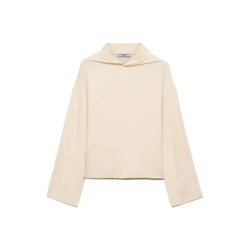 PRADA Сливочный Женские Рубашки