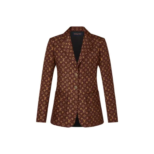 LOUIS VUITTON Новые ежеквартальные продукты LV Бизнес-костюм Пальто Женское Карамельное