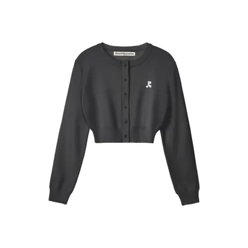 Rest Recreation Укороченный кардиган из трикотажа женский угольный угольно-серый