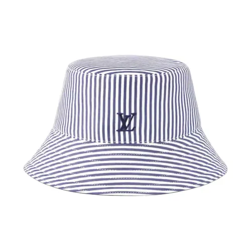 LOUIS VUITTON Cotton Cotton Fabric Bucket Hats Women's Blue LOUIS VUITTON Хлопок Ткань из хлопка Шляпы ведра Женские Синий
