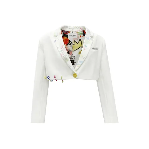 Valeria Obbaco Белый Женские Офисные Костюмы