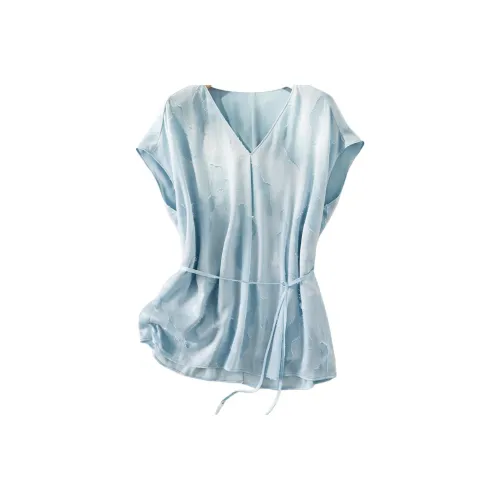 IHIMI Светло-синие Женские Рубашки