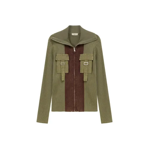 NO ONE ELSE Армейский зеленый Женская трикотажная одежда