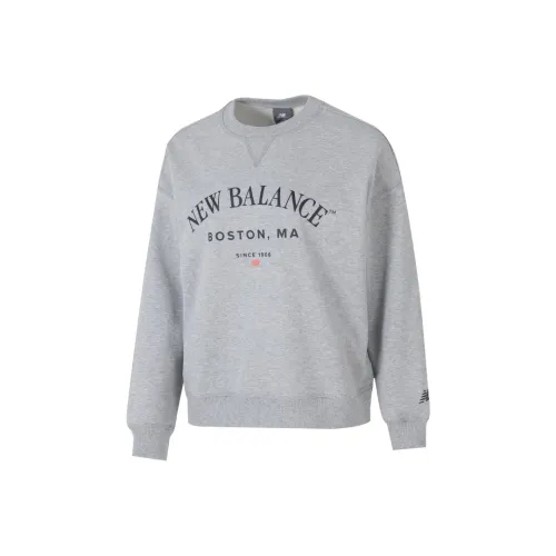 New Balance совместный бренд Толстовка Женская Серого цвета