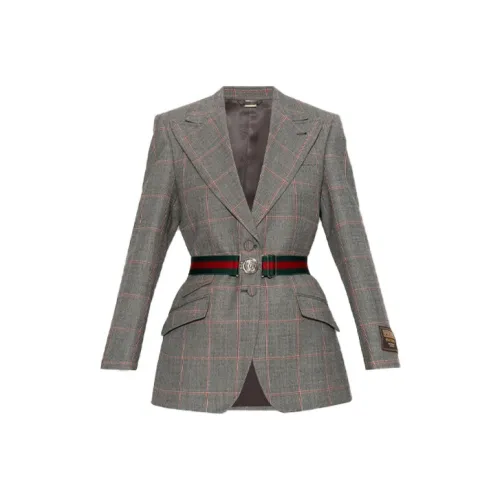 GUCCI Бизнес-костюм Пальто Женское Серое