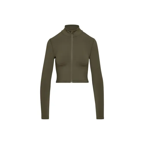 ARITZIA Golden HeatFormTM LIMIT ZIP UP Толстовка Женская Темно-оливковый Темно-оливковый