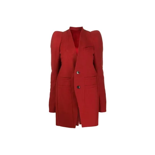 RICK OWENS Женское красное пальто