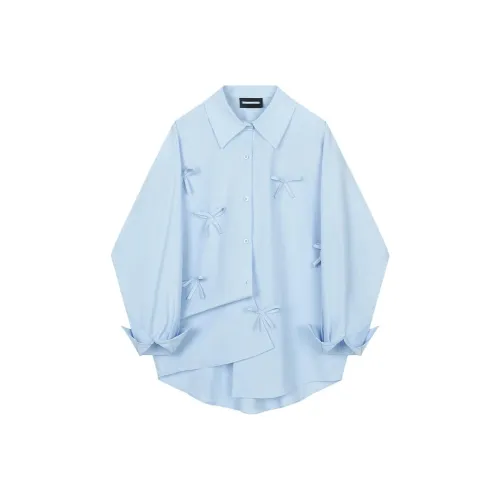 Mu Qingqing Рубашка Унисекс Небесно-голубой